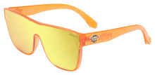 Black Flys Mono Fly Sunglasses - Neon Orange - Gold Mirror Lens