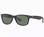 Ray Ban New Wayfarer sunglasses - Blk Rubber 52mm