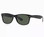 Ray Ban New Wayfarer sunglasses - RB2132 blk/crys grn 52mm 