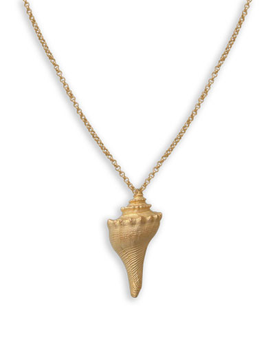 Whelk Shell Necklace Dallas Pridgen Jewelry