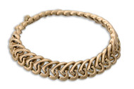 14k Gold Interlocking Heart Bracelet