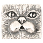 Persian Cat Tag Necklace or Brooch