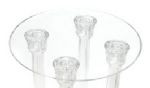 Clear, Single-Plate Separator Plates For Use with Locking Pillars--Choose From Variety of Sizes
