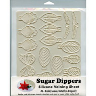 SUGAR DIPPERS #3--Orchid, Leaves, Butterfly & Dragonfly