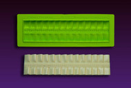 Pretty in Pleats Border Mold--Marvelous Molds Silicone Mold