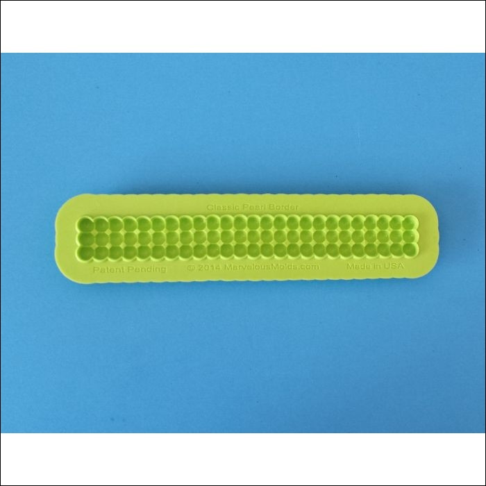 Classic Pearl Border Marvelous Molds Silicone Mold Cake
