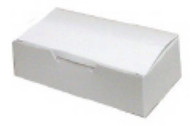 1/2# WHITE  FOLDING CANDY BOX 5-1/2" x 2-3/4" x 1-3/4"--PKG/25