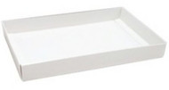 1/2# FOLDING BASE WHITE 7" X 4 3/8" X 1 1/8"--PKG/25. REQUIRES SEPARATE COVER/TOP.