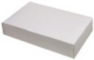 1/2# FOLDING COVER WHITE 7 1/8" X 4 1/2" X 1 1/8"--PKG/25. REQUIRES SEPARATE BASE.