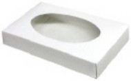 1/2# FOLDING COVER WHITE  WINDOW 7 1/8" X 4 1/2" X 1 1/8"--PKG/25. REQUIRES SEPARATE BASE.