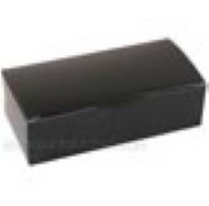 1# BLACK FOLDING CANDY BOX 7" x 3-3/8" x 2"--PKG/25
