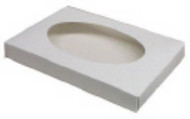 1# FOLDING COVER WHITE WINDOW 9 5/8" X 6 1/8 X 1 1/8"--PKG/25. REQUIRES SEPARATE BASE.