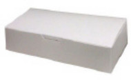 2# WHITE FOLDING CANDY BOX 9" x 4-1/2" x 2"--PKG/25