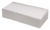 3# WHITE FOLDING CANDY BOX 10" x 5" x 2-7/16"--PKG/25