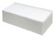 1-1/2# WHITE FOLDING CANDY BOX 7" x 4-1/2" x 2"--PKG/25