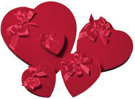 1# RED VELVET HEART BOX W/BOW