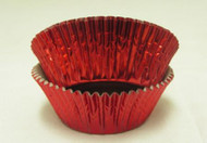 RED FOIL BAKING CUP--2" Base, 1-1/4" Wall--PKG/500