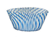 STRIPED BAKE CUP BLUE--2" Base, 1-1/4" Wall--PKG/500
