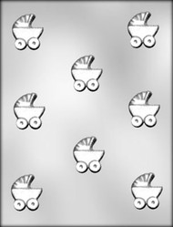 1-1/2" BABY BUGGY CHOCOLATE CANDY MOLD