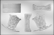 5-3/8" x 3-3/4" x 5-3/4" 3D CRADLE CHOCOLATE CANDY MOLD