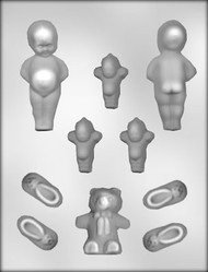 1-1/2" - 3-3/4" BABY SHOWER ASST CHOCOLATE CANDY MOLD