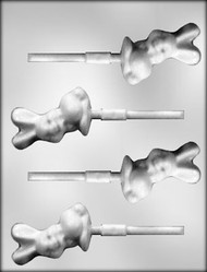 2-3/4" BUNNY SUCKER CHOCOLATE CANDY MOLD