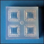 Clear Brooch Mold #50--Clear Silicone