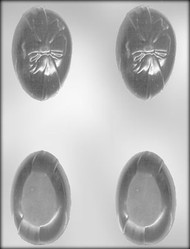 3" 3D EGG W/RIBBON CHOCOLATE CANDY MOLD