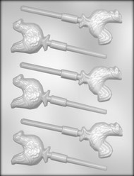 2-1/4" HEN/ROOSTER SUCKER CHOCOLATE CANDY MOLD