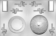 4-5/8" 3D CAROUSEL/HORSE CHOCOLATE CANDY MOLD