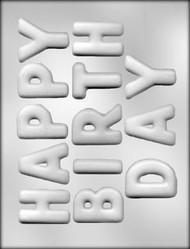 2" BIRTHDAY LETTER CHOCOLATE CANDY MOLD