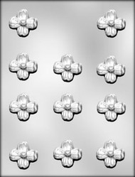 1-3/8" DOGWOOD CHOCOLATE CANDY MOLD