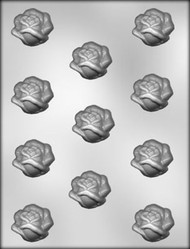 1-1/2" OPEN ROSE CHOCOLATE CANDY MOLD