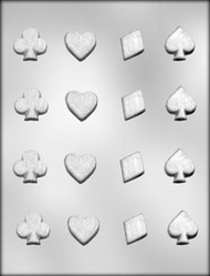 1-1/4" CARD SUIT CHOCOLATE CANDY MOLD