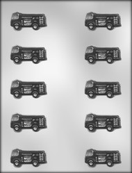 1-3/4" FIRE TRUCK CHOCOLATE CANDY MOLD