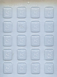 1-1/4" INITIAL E MINT CHOCOLATE CANDY MOLD