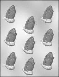2-1/8" PRAYING HANDS CHOCOLATE CANDY MOLD