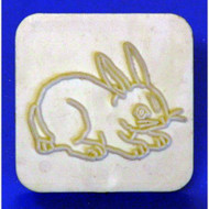 Plastic Embosser--Bunny--1-1/2" x 1-1/2" Outer Plastic Square