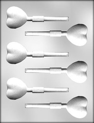 1-1/2" HEART SUCKER CHOCOLATE CANDY MOLD