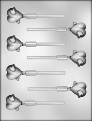 1-1/2" HEART W/ARROW SUCKER CHOCOLATE CANDY MOLD