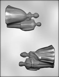 4-1/4" COUPLE 3D CHOCOLATE CANDY MOLD