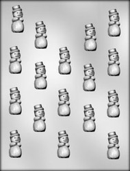 1-5/8" SNOWMAN CHOCOLATE CANDY MOLD