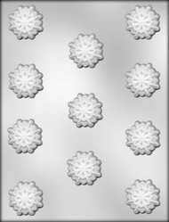 1 3/8" SNOWFLAKE CHOCOLATE CANDY MOLD