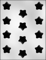 1-1/4" FLAT STAR CHOCOLATE CANDY MOLD