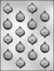 1" CHRISTMAS ORNAMENT CHOCOLATE CANDY MOLD