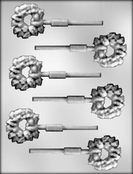 1-3/4" WREATH SUCKER CHOCOLATE CANDY MOLD