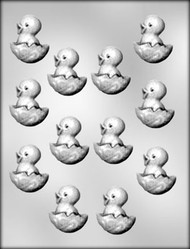 1-7/8" CHICK IN EGG CHOCOLATE CANDY MOLD