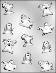 1-1/4" - 1-5/8" GHOST ASSTMT CHOCOLATE CANDY MOLD