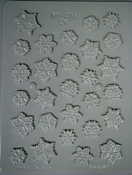 SNOWFLAKES ASSORTMENT HARD CANDY MOLD