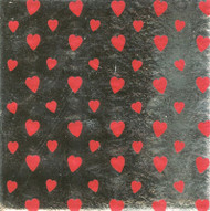 4" x 4" FOIL HEARTS    PLASTIPAK--PKG/125